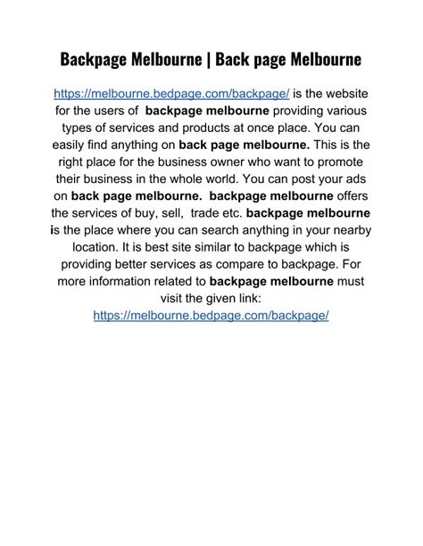 backpage melb|backpage.com